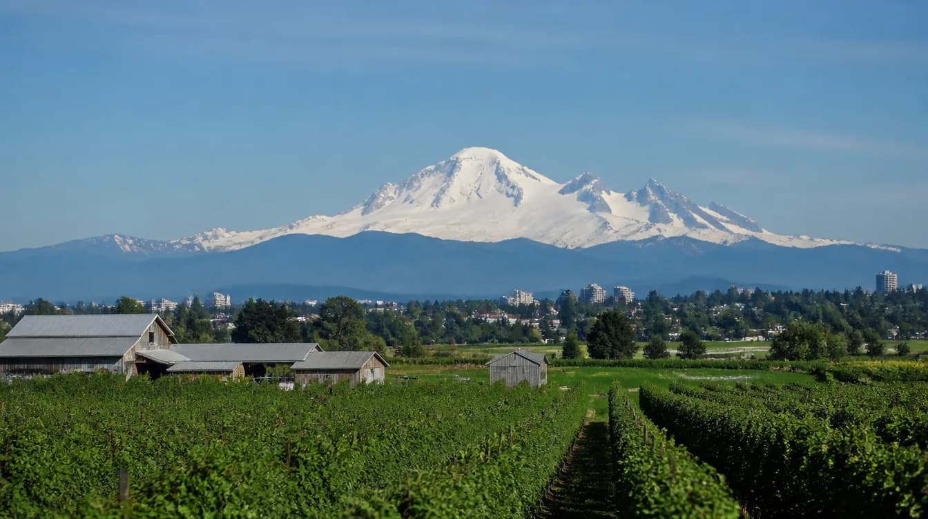 Cityscape of Abbotsford, British Columbia — industrial wastewater treatment service area in Canada