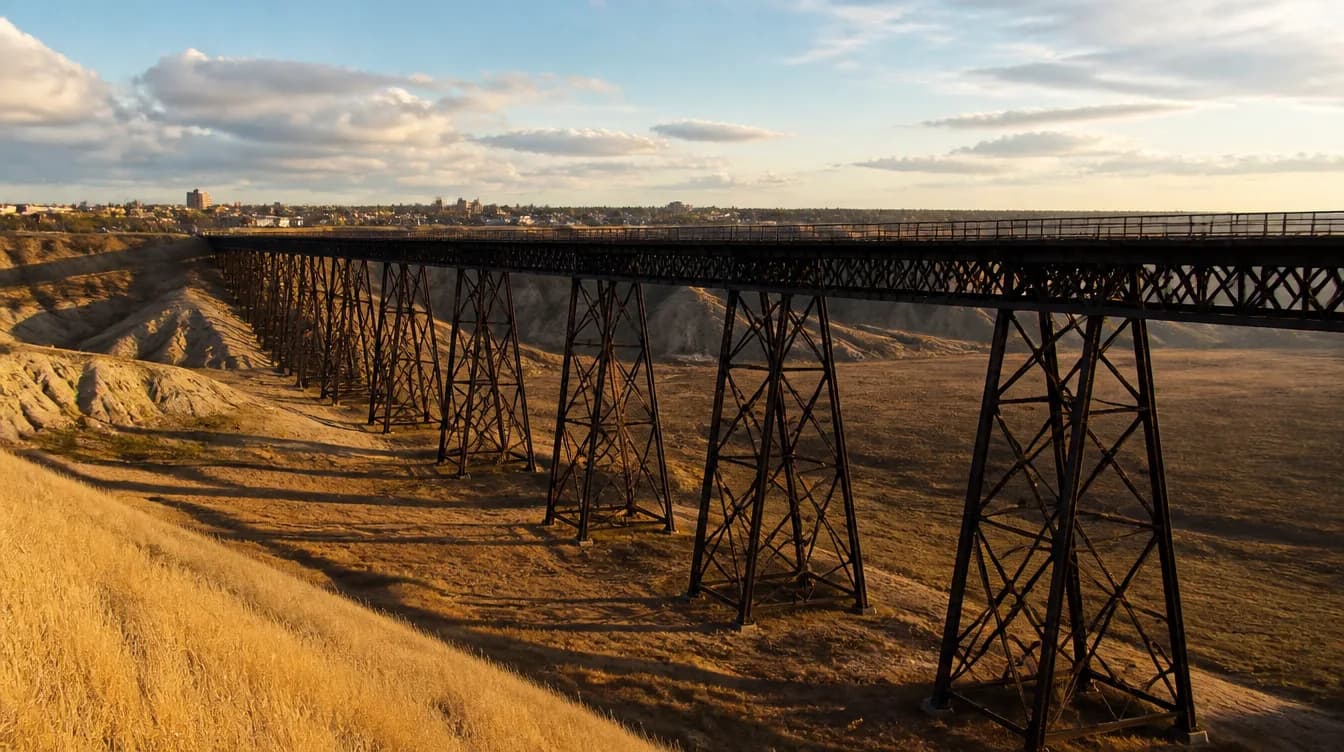 Cityscape of Lethbridge, Alberta — industrial wastewater treatment service area in Canada
