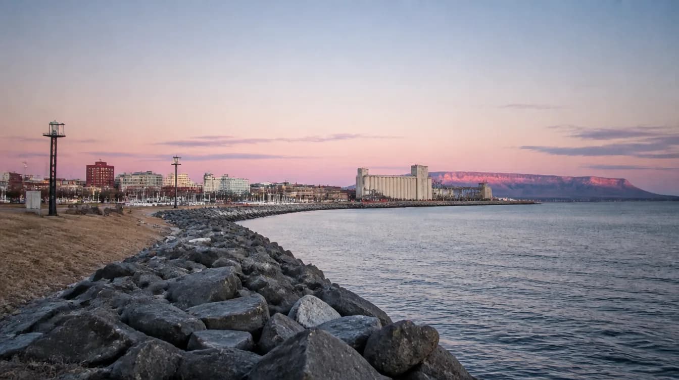 Cityscape of Thunder Bay, Ontario — industrial wastewater treatment service area in Canada