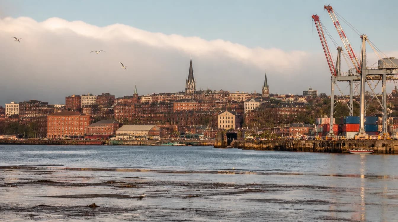 Cityscape of Saint John, New Brunswick — industrial wastewater treatment service area in Canada
